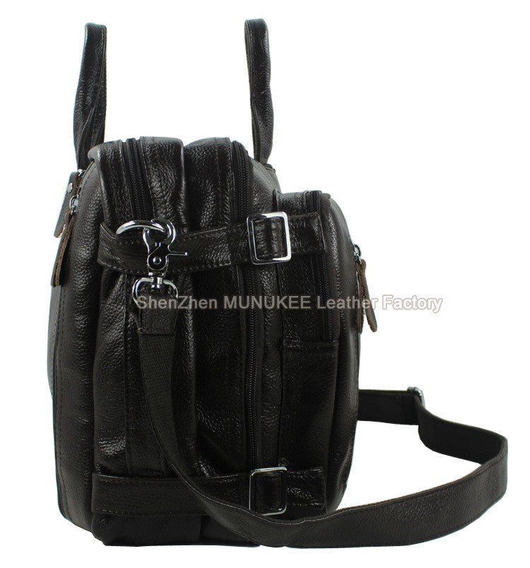 Bolsa de Viagem Masculina de Couro Genuíno Legítimo de Grão Integral Multifuncional, Bolsa de Viagem de Couro, Bolsa de Viagem Grande, Bolsa de Fim de Semana
