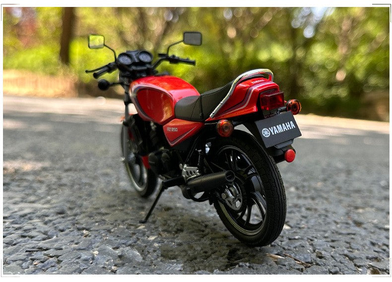 1:12 YAMAHA RZ250 RD250LC Liga Clássico Corrida Moto Modelo Diecasts Rua Cross-country Esporte Moto Modelo Brinquedo Infantil