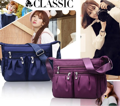 Women Nylon Waterproof Bag Messenger Bags For Lady Crossbody Large Capacity Travel Shoulder Bag Casual Handbags High Quality
