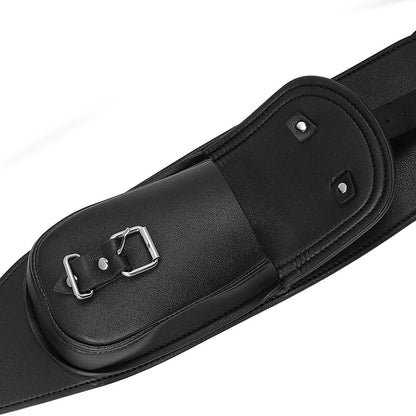 Capa para Painel de Tanque de Combustível de Couro PU Preto para Motocicleta, Almofada de Proteção, Bolsa para Harley Sportster Iron 883 1200 XL Universal