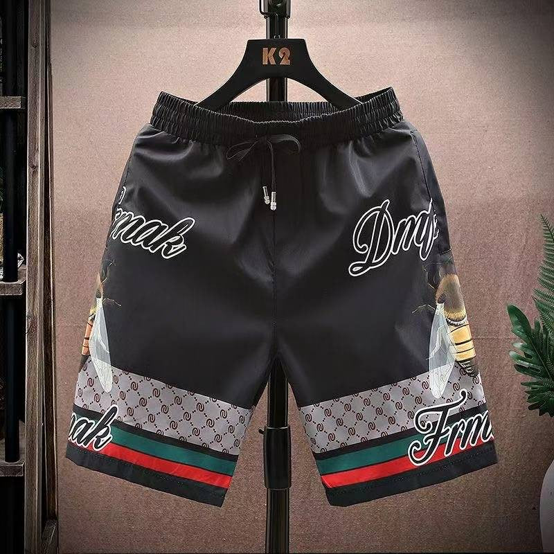 New Loose, Casual and Comfortable Men's Shorts for Summer 2025, Fashionable Men's Beach Pants, Quick-drying Downhill Motorcycles
