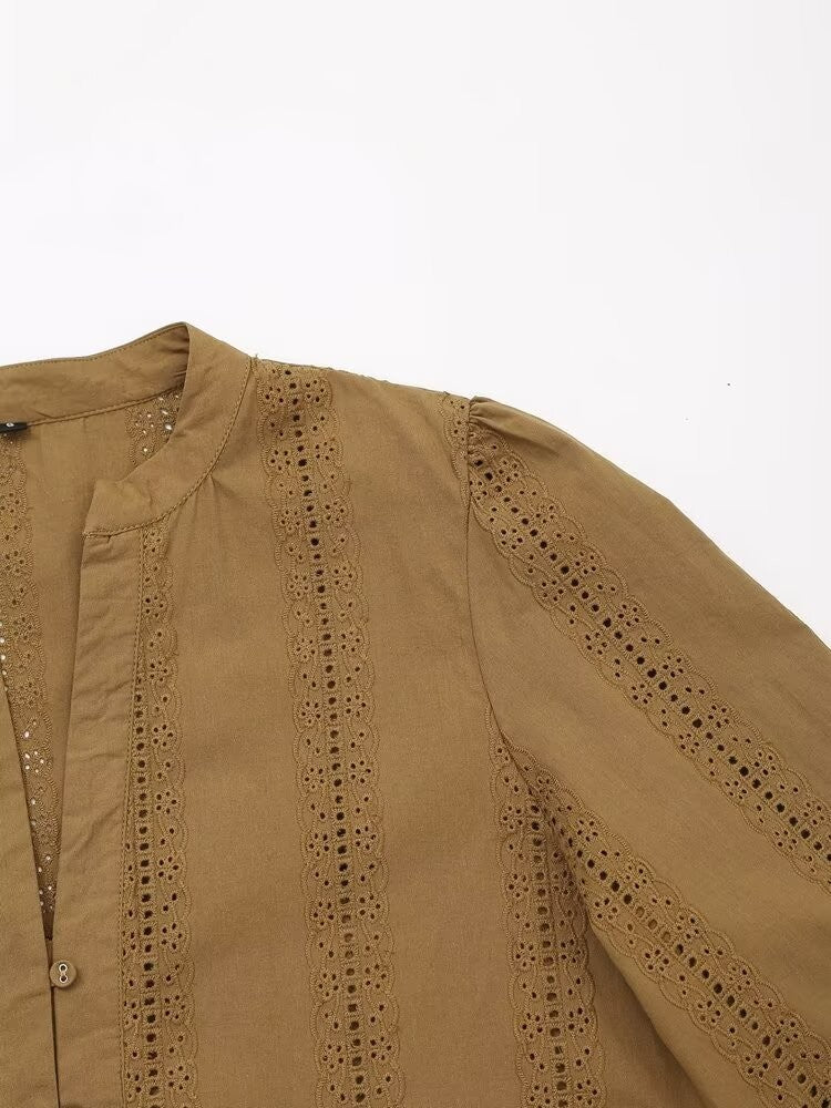 Embroidery Blouses For Lady Y2K Tops Harajuku Fashion Vintage Blouse Elegant Women's Luxury Blouses Long Sleeve Shirt