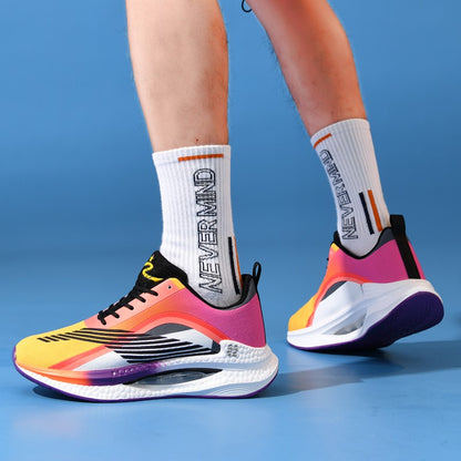 Ultra Light Comfortable Men's Sports Training Shoes Men’s Running Shoes Breathable Thick Sole Shock-absorbing Marathon Sneakers