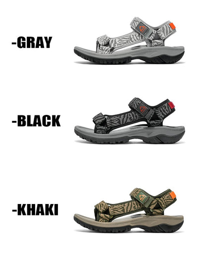 Classic Men's Hiking Sport Sandals Lightweight Leisure Beach Shoes Summer Open-Toe Breathable Travel Walking Sandials