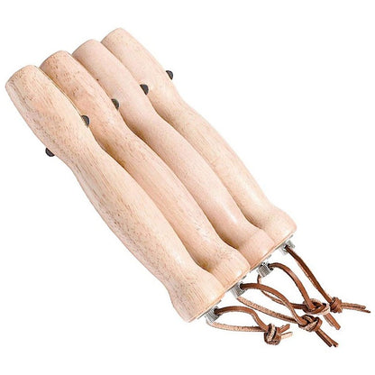 80Cm Barbecue Skewers Stainless Steel Wooden Handle Long Campfire Telescopic Extendable BBQ Fork Barbecue Accessories