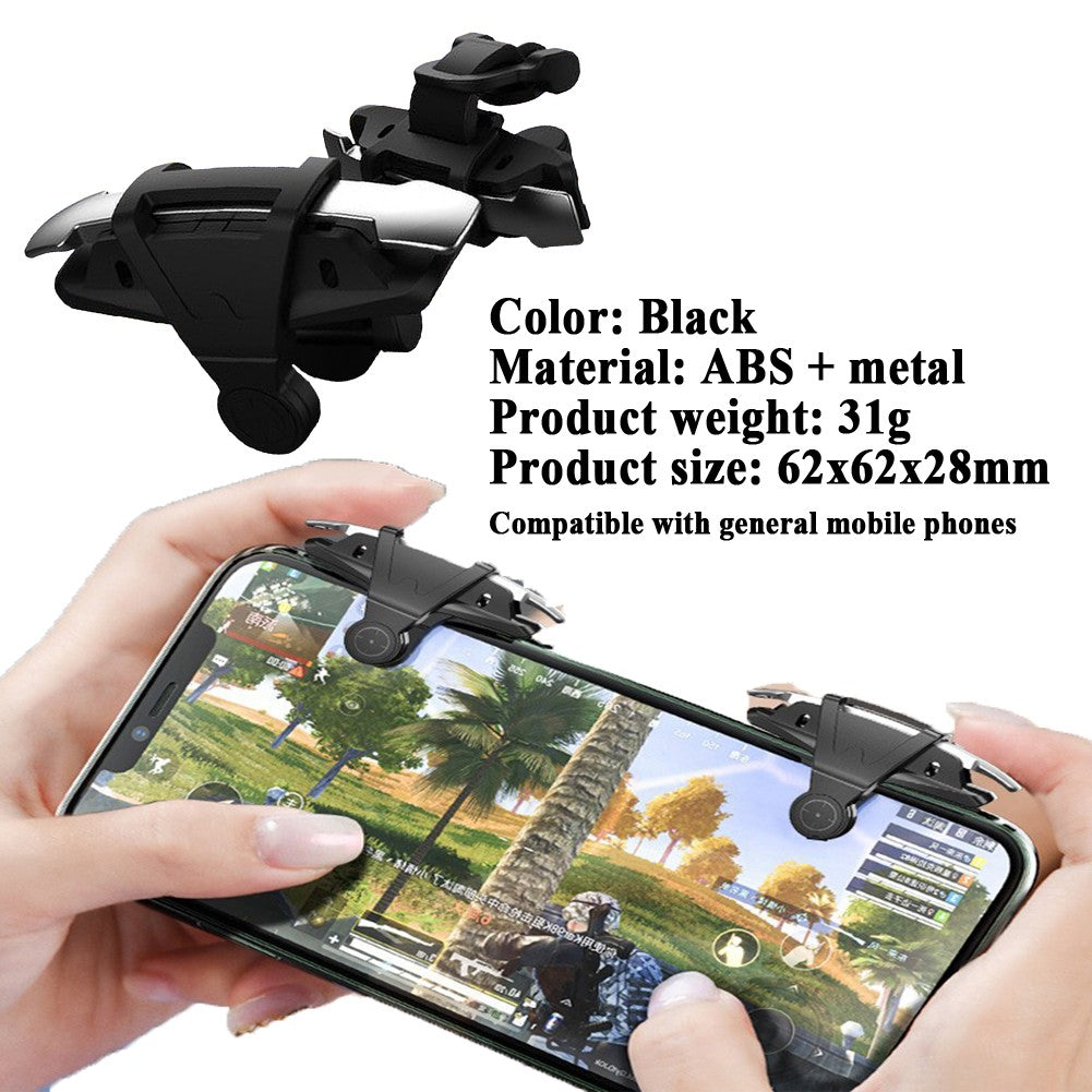 G21 Mobile Phone Game Trigger Gamepad Joystick 6-Finger Aim Shooting L1 R1 Key Button For Phone Android For PUBG Game Controller