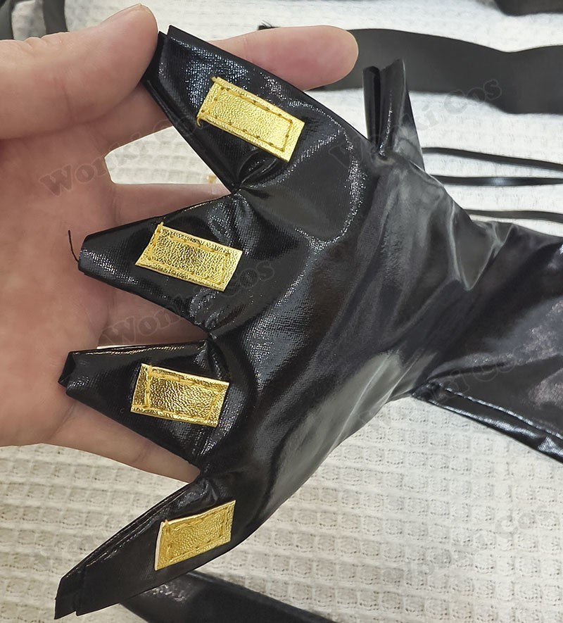 Peruca de Cabelo para Cosplay Arcane Jinx Traje Anime Sapatos Botas para Cosplay Jinx Feminino para Meninas, Mulheres, Role Play, Festa, Carnaval, Roupas