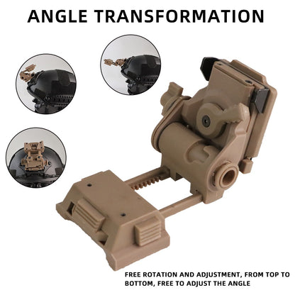 BOOIU L4G24 Suporte de Montagem NVG Tático de Nylon Dobrável para Capacete de Visão Noturna para Capacete PVS15 PVS18 PGPNVG18