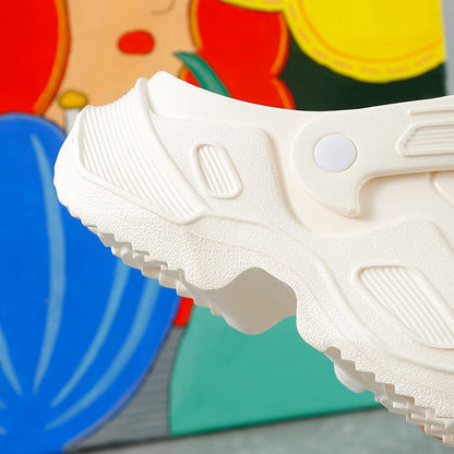 Summer Thick Sole Sandals For Women Comfortable Soft Heightening Shoes Couple Outdoor Non-slip Slippers Men‘s Clogs