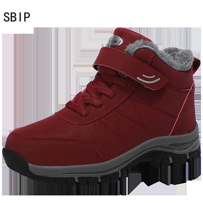 Winter Velvet Men's Shoes Hiking Sneaker Casual Snow Boots Waterproof Warm Men Boots Outdoor Male Trekking Sneaker Botas Zapatos