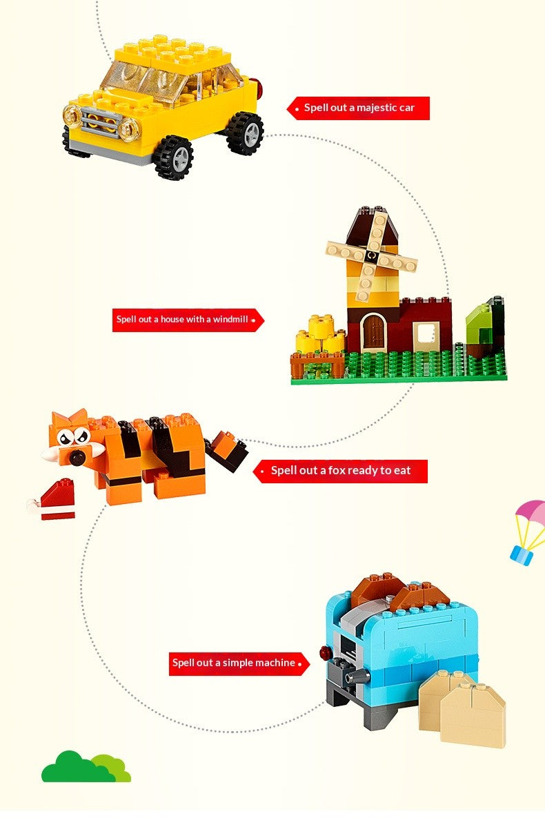 LEGO Classic Creative Series 10696 Classic Creative Medium Block Box 10714 Brinquedo de Presente Montado Fundo Azul