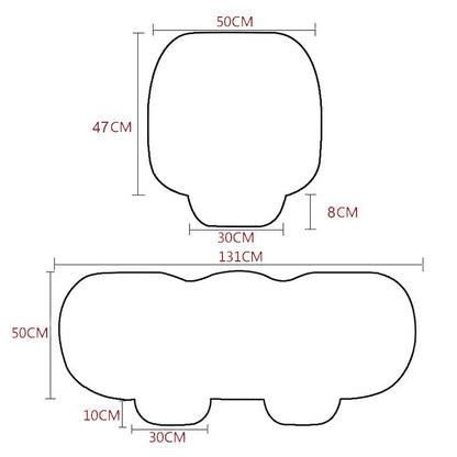 Capa de Assento de Carro de Pelúcia SEAMETAL Almofada de Carro Ultramacia Protetor de Assento de Carro Antiderrapante Universal para Sedans SUVs Caminhões Picapes