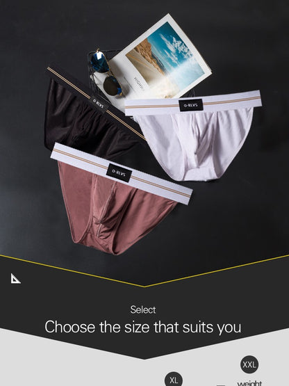 ORLVS Briefs Male Seamless Hip Design Mens Underwaer Super Large Wide 5cm Elastic Band Independent Codpiece Boy Short Pants