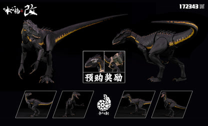 Em estoque Nanmu Studio 1/12 Berserk Raptor 2.0 Indoraptor Velociraptor Dinossauro Bonecos de Ação