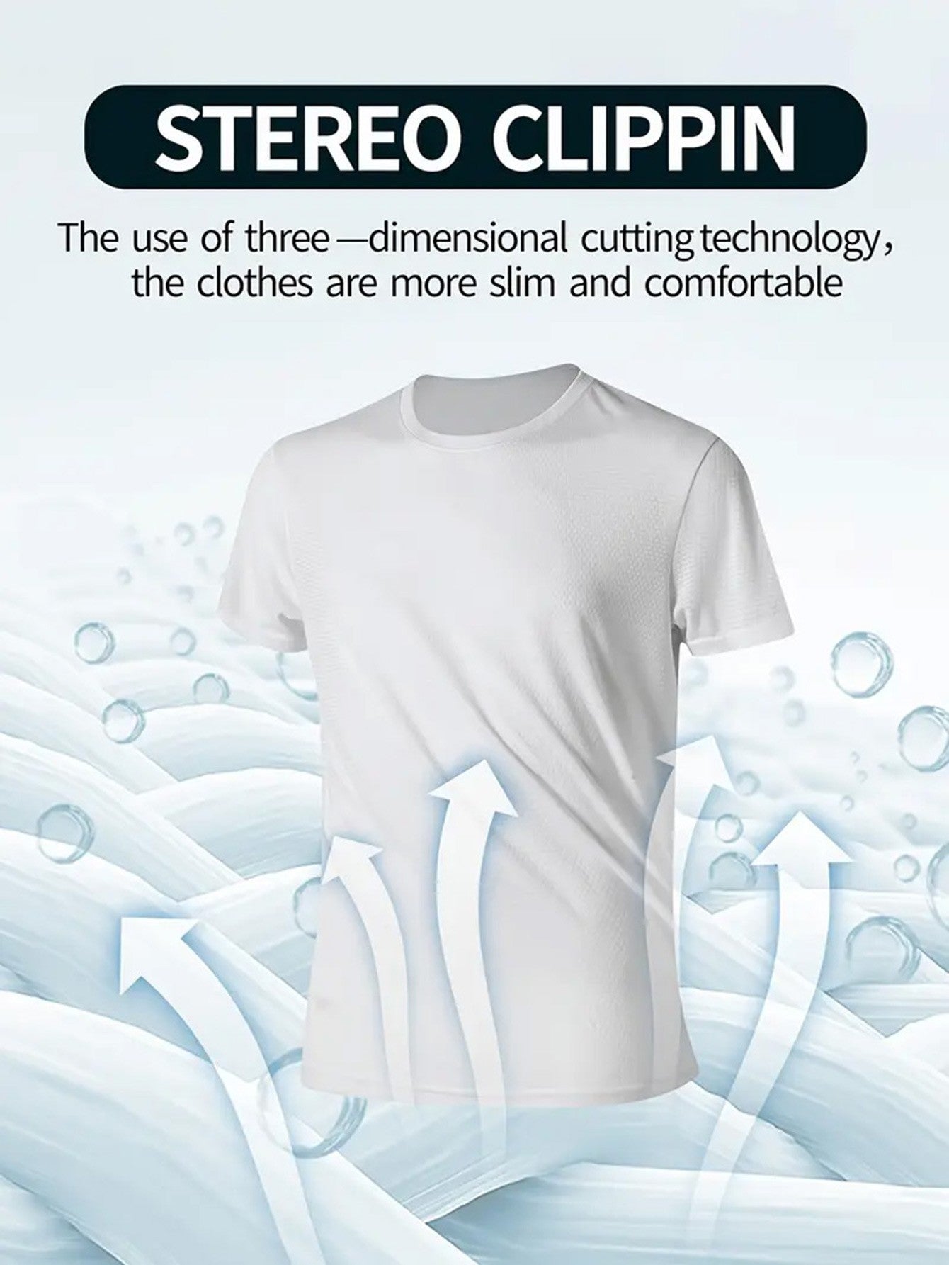 Round Neck T-Shirt 7-Piece White Ultra-Light Men's Quick-Drying Breathable Sweat-Absorbent Shirt Suitable for Fitness Gym and Ru