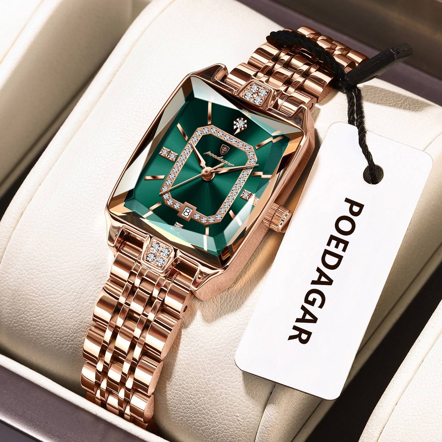POEDAGAR Luxury Brand Ladies Wristwatch Waterproof Stainless Steel Date Women Watch Casual Fashion Quartz Women’s Watches Reloj