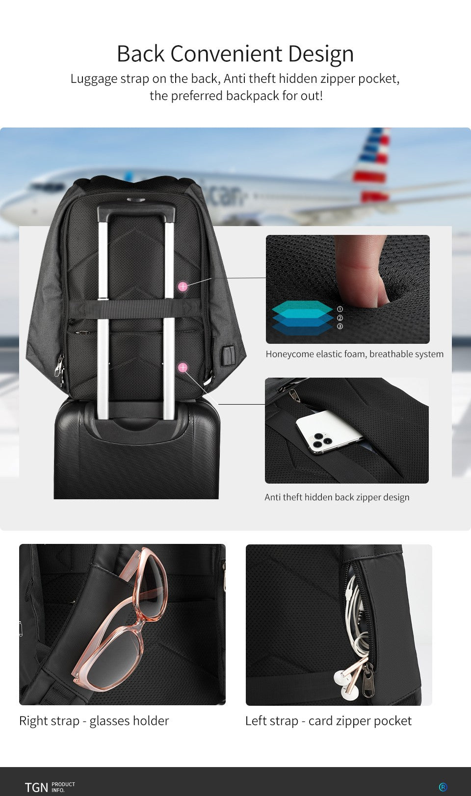 Tigernu Waterproof Anti Theft Female Mochila 15.6inch Laptop Backpack USB Backpacks Fashion Travel School Bag Backpack For Women