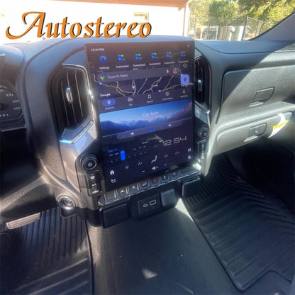 Rádio automotivo Android 13 de 15,6 polegadas para GMC Sierra Denali Silverado 2019 2020 2021 2022 2023 Carplay Rádio automotivo GPS de navegação multimídia