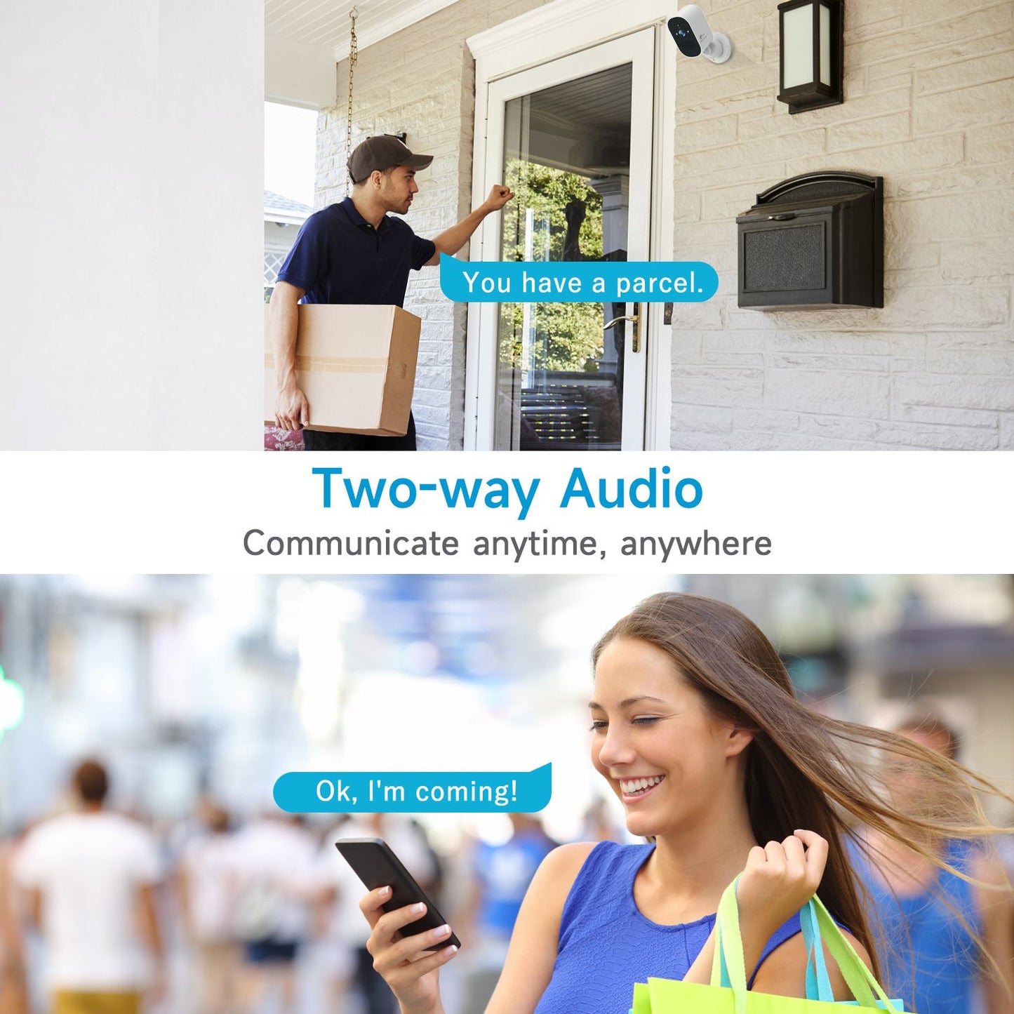 4MP WIFI IP Camera Rechargeable Battery Outdoor Surveillance Camera Color Night Vision Security Camera Home Baby Monitor