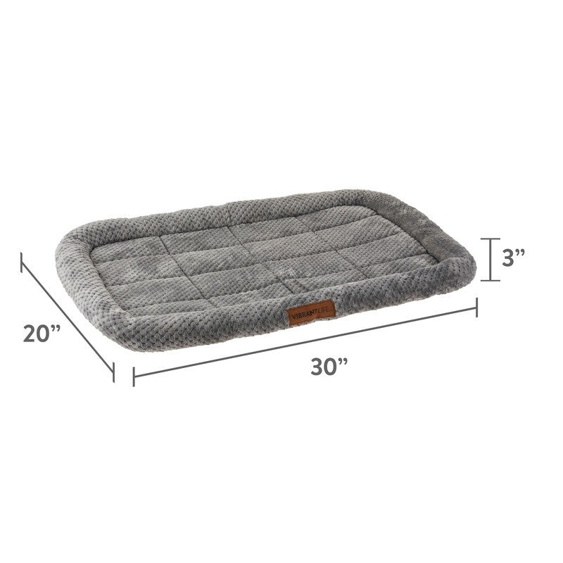 Tapete Aconchegante para Caixa de Cachorro, Espuma Pelúcia Acolchoada com Borda, Suporte para Animais de Estimação Lavável, Cama para Caixa de 30 Polegadas