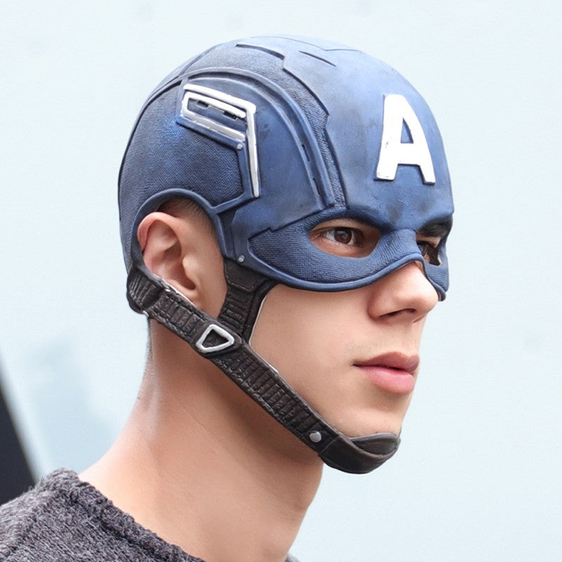 Hot Sale  Latex Head Cover Cosplay American Film Captain Helmet Costumes Mask Movie Props Decorative Masks For Halloween