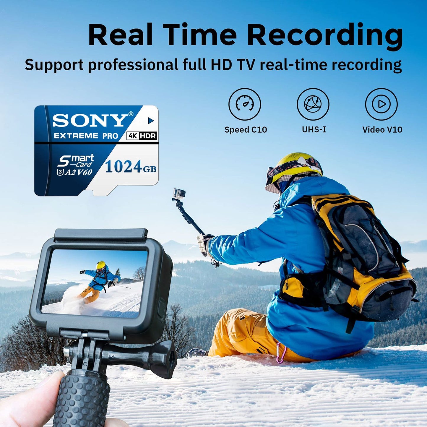 SONY Extreme Pro SD Memory Card 1TB High Speed Micro SD Card 128GB 256GB 512GB 64GB C10 TF Flash Card For Phone Drone Camera