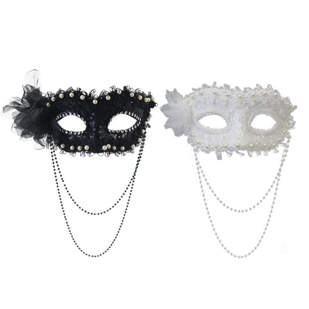 Party Masks Intricate Venice Princess Masquerade Mask Side Flower Mask Refined Cosplay Costume Mask For Party Halloween Dress
