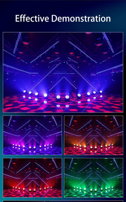 3w*60 led rgb 3 in 1 par light dmx 512 sound control dj party lights wedding disco lights ballroom club projection stage lamp