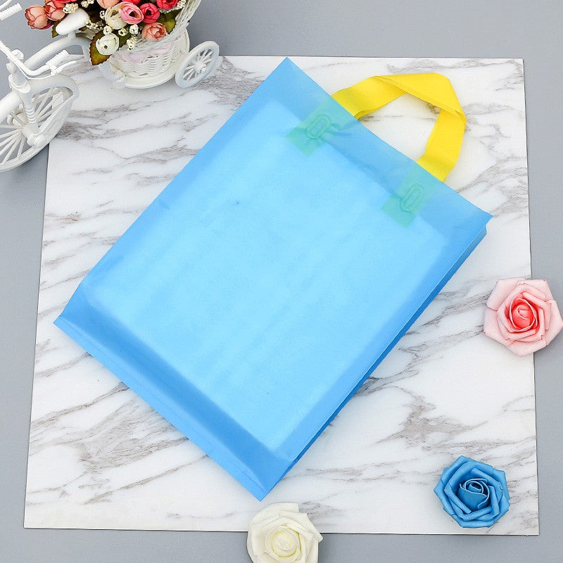 50 supermarket shopping bags clothing store plastic bags personalized advertising tote bags party gift bags custom printed logo