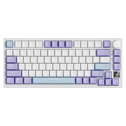 Teclado Gamer Ajazz AK820 Pro com Chave Magnética, Montagem Gasket, Bluetooth 5.1/Wireless 2.4G/USB-C com Fio, Tela TFT, para Mac/Windows