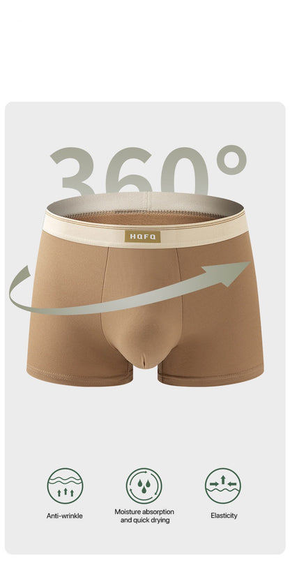 4pcs Men Underwear BoxerShorts Hombre Panties Man Breathable Underpants Sexy Sports Comfort U Convex Male Boxers Large Size 4XL