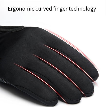 Luvas de Motocicleta de Inverno Térmicas Forradas com Lã Luvas Militares de Dedo Completo à Prova de Frio Inverno Impermeáveis para Pilotagem