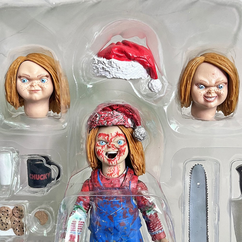 NECA Chucky Figure Anime Christmas outfit Child's play figures Model Joint Movable Toys Christmas Birthday Gift Toys