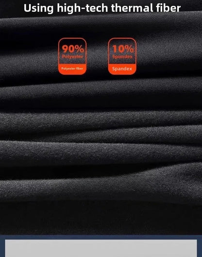 Men's Clothing Winter Warm Undershirts Plush Thermal Underwear Set Elastic Compression Tights Fitness Men's Track Suit Set