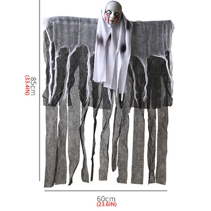 Esqueleto Feminino com Capuz de Halloween Casa Assombrada Pingente Decoração Cenário de Halloween Suprimentos Decorativos para Festivais