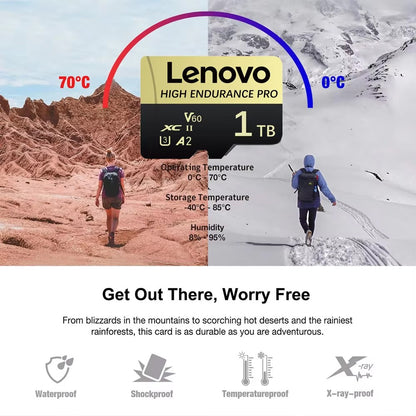 Cartão de Memória SD Mini Micro TF Lenovo 512 GB 256 GB 2 TB 1 TB de Alta Velocidade Cartão De Memória 128 GB para Armazenamento de Arquivos Câmera de Telefone