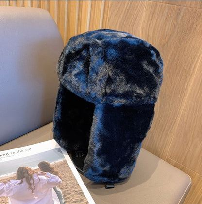 Gorros Femininos de Inverno Quentes e Grossos Estilo Russo, Moda Coreana Ushanka, Chapéu de Aviador com Protetor de Orelha, Chapéu Bomber Feminino Ajustável, Tendência