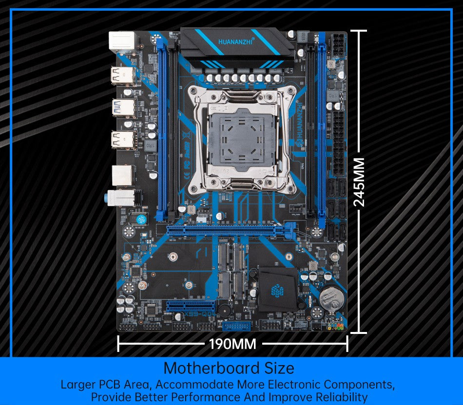 HUANANZHI QD4 LGA 2011-3 Motherboard support XEON E5 2620 2640 2660 2666 2667 2670 2680 2696 V3 V4 DDR3 RECC NON-ECC RAM NVMe