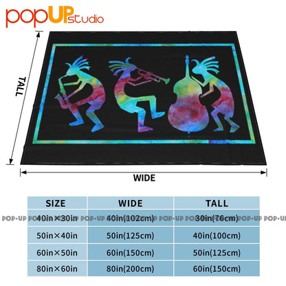 Kokopelli Jazz Trio Ultra-Soft Blanket Quilt Winter Sofa Cover Bed Covers