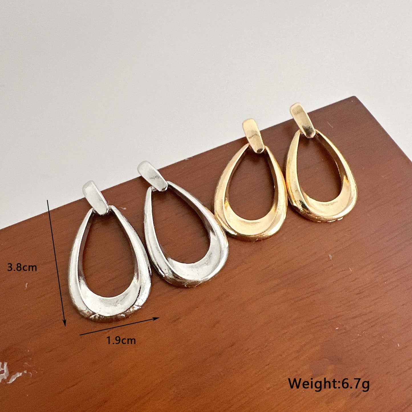 Brincos Geométricos Simples Estilo Francês Para Mulheres Luxuosos Brincos Pendentes Da Moda Joias Para Festas Diárias E Férias Presentes 2025 Novo