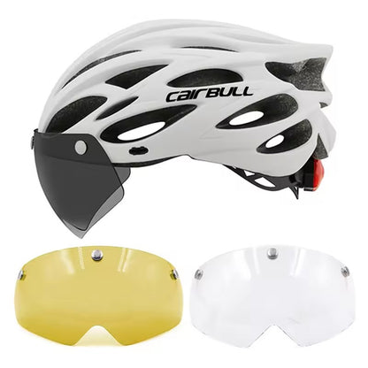 Cairbull Capacetes de Ciclismo MTB Mountain Road Capacete de Bicicleta de Corrida Leve Respirável Led Segurança Capacete de Bicicleta 54-62cm Casco