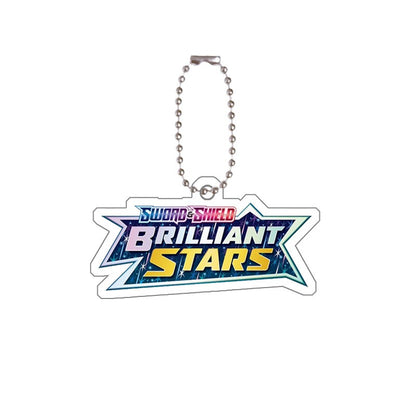 Chaveiro de acrílico de série completa para Mega Evoluções em inglês Sv10 Sv11 Sv9 151 Logotipo Anime Pingente de acrílico de decoração de bolsa
