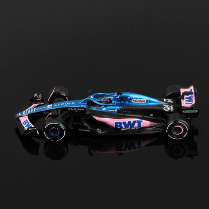 Bburago 1:43 Alpine F1 Team A524 2024 Liga Carro Miniatura Diecast Modelo #10 Pierre Gasly #31 Esteban Ocon Brinquedo Colecionável