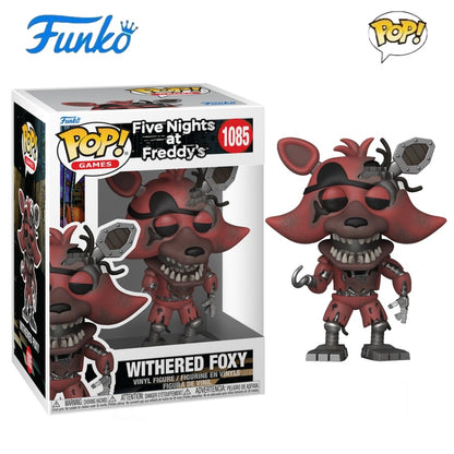 Withered Golden Freddy 1033 Bonecos FUNKO POP Five Nights at Freddy's 3.9inch Figura de Vinil Colecionável Edição Limitada Brinquedo de Presente