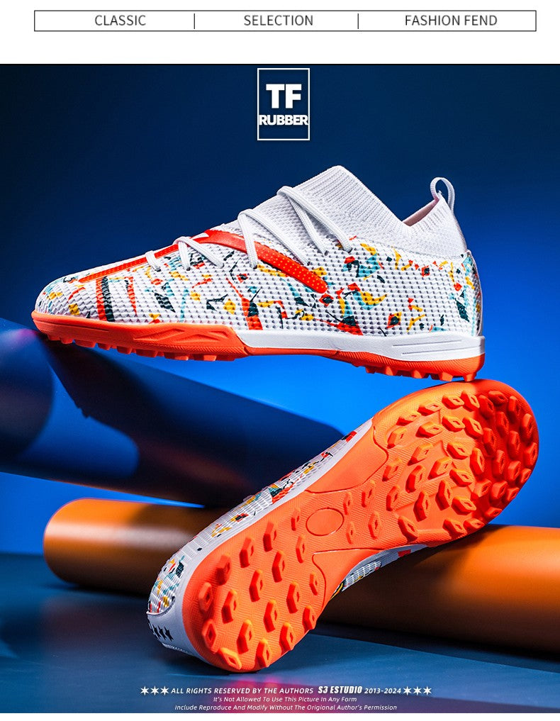 Mens Football Field Boots Ultralight Turf Indoor Society Training Soccer Shoes Cleats for Kids Sneakers TF/FG Football Shoes