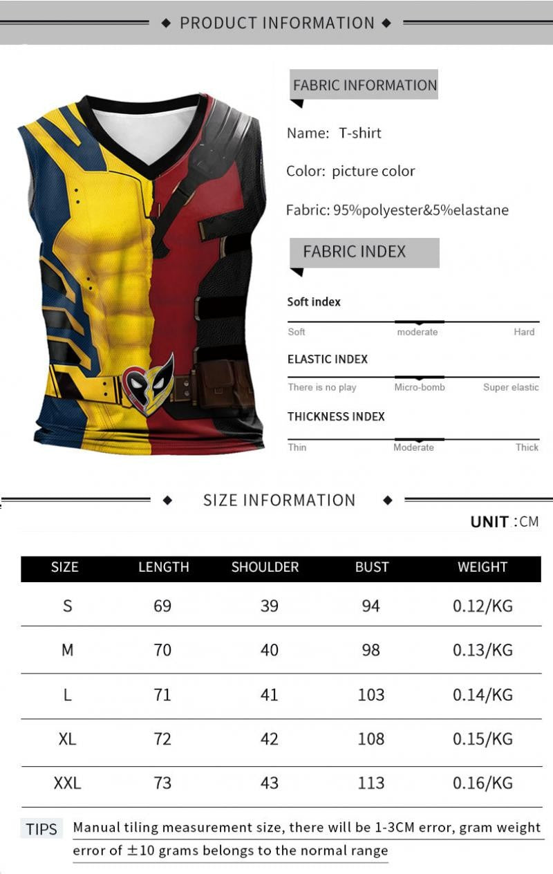 Halloween T-Shirt Red Shirt Men Tanks Halloween Cosplay Costume Hero Long Sleeved Tees Tanks Men Top Carnival Party Outfit