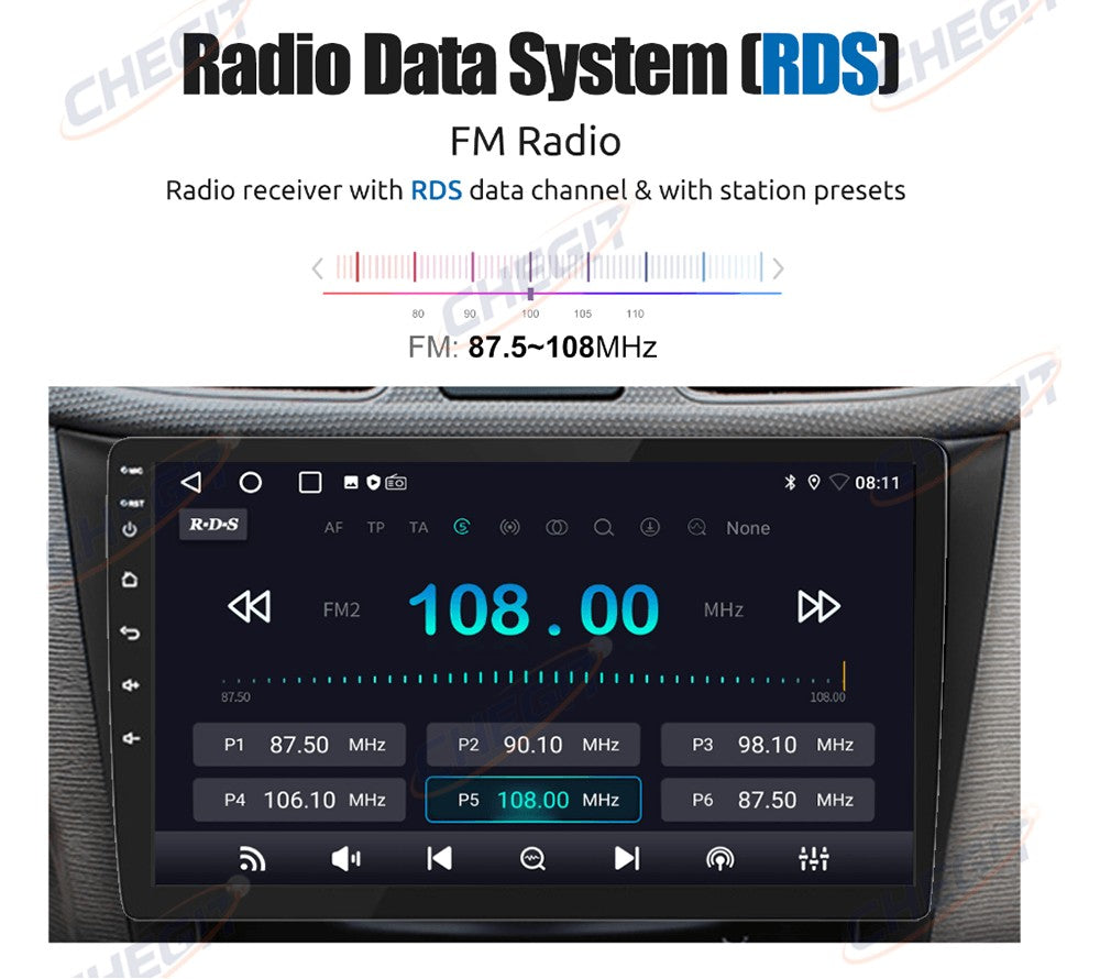 7/9/10'' 2 Din Android 13 auto Car Radio 64G Multimedia Video Universal Stereo Carplay gps For Volkswagen Nissan Hyundai Kia toy