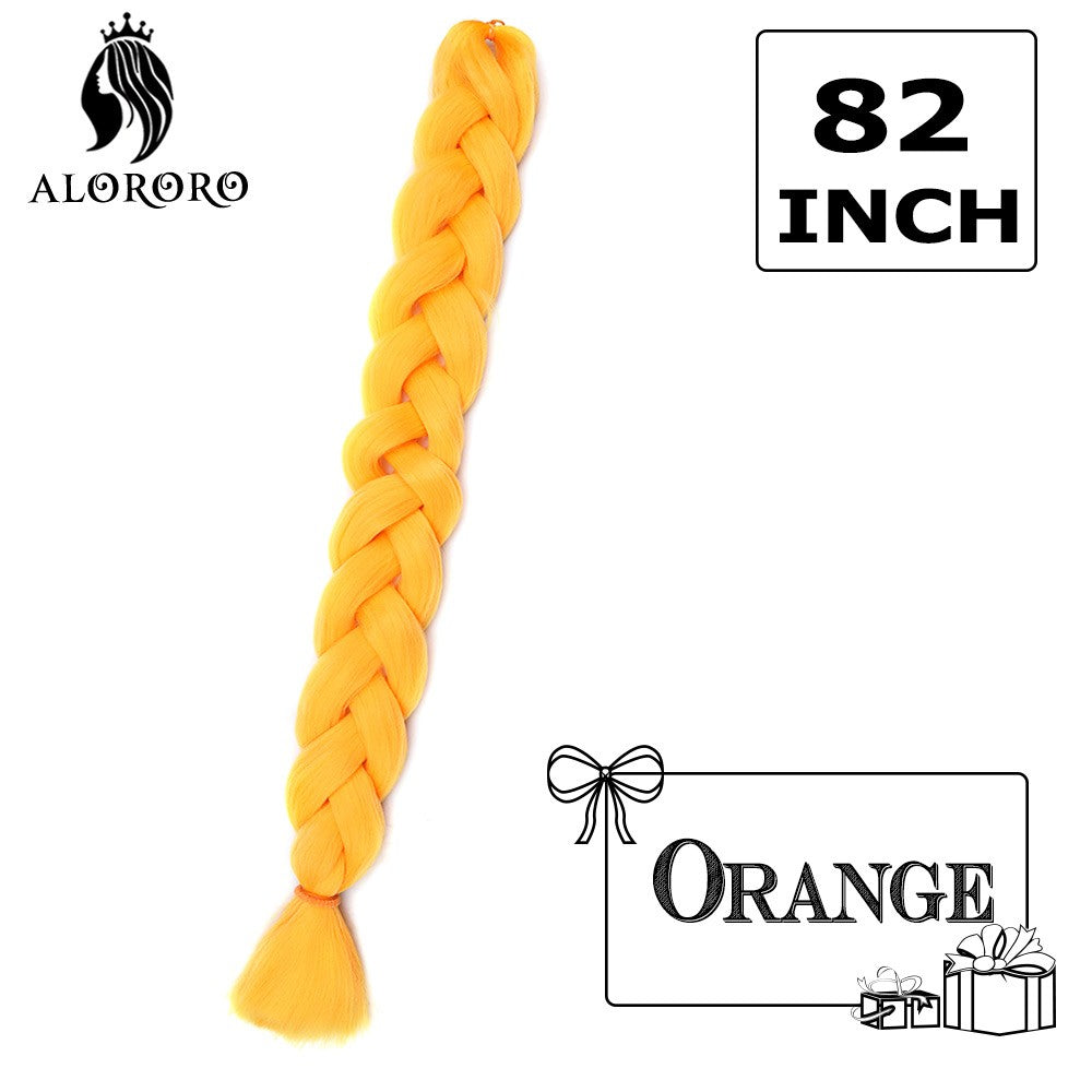 Cabelo Trançado Sintético Jumbo Alororo 82 polegadas Cabelo Falso Africano Fibra de Alta Temperatura Roxo Vermelho Extensões de Cabelo para Mulheres