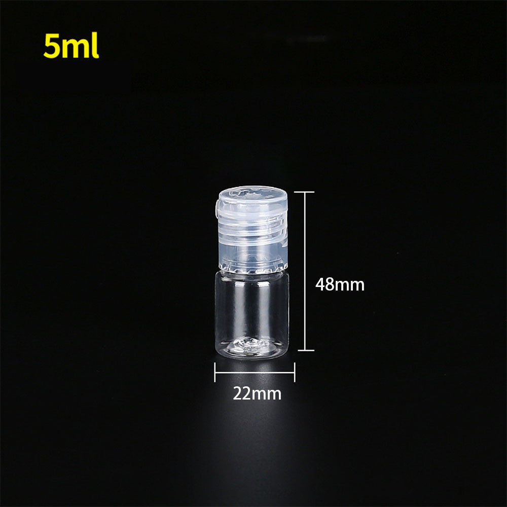 Travel Bottles 15ml 30ml 50ml 100ml 150ml 200ml 250ml 500ml Lotion Bottle Clear Plastic PET Vial Flip Top Cosmetic Container