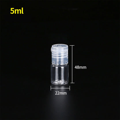 Travel Bottles 15ml 30ml 50ml 100ml 150ml 200ml 250ml 500ml Lotion Bottle Clear Plastic PET Vial Flip Top Cosmetic Container